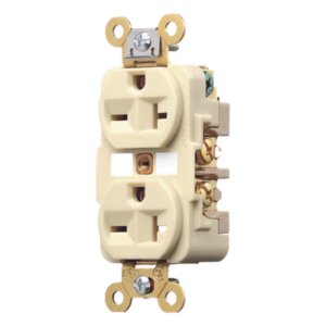 HUBBELL HUB-HBL-5462I – Contacto Dúplex Industrial / 20 A / 250 V / 2 Polos 3 Hilos / NEMA 6-20R / Grado Industrial / Interior Seco