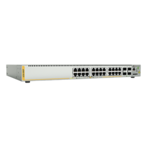 ALLIED TELESIS AT-X230-28GP-10 – Switch PoE+ Administrable / 24 Puertos Gigabit / 4 SFP / 370 W / Capa 3 / 41.7 Mpps