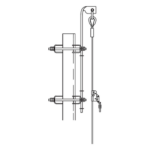 Trylon TRY-ST-LV190 – Línea de Vida Horizontal / 57.9 m (190 ft) / Acero Galvanizado / Resistente a la Intemperie / Compatible Super Titan