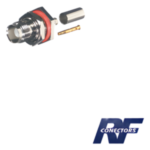 RF INDUSTRIES,LTD RFT-1212 – Conector TNC Hembra / Hermético IP68 / Montaje Trasero / Panel D Plano / RG-58/U