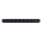 HOFFMAN DP1N191015S – PDU de Montaje en Rack / 10 Salidas NEMA 5-15R / 15 A / 120 Vca / 1UR / 19 in / Protección Contra Sobretensiones