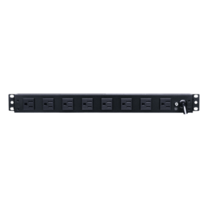 HOFFMAN DP1N191015S – PDU de Montaje en Rack / 10 Salidas NEMA 5-15R / 15 A / 120 Vca / 1UR / 19 in / Protección Contra Sobretensiones