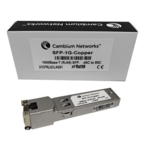 CAMBIUM NETWORKS SFP-1G-COPPER – Transceptor SFP / 1 Gbps / Ethernet 10/100/1000 / RJ45 / 100 m (328 ft)
