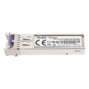 RUIJIE NIS-GE-SFP-20KM-SM1550-BIDI – Transceptor SFP Industrial / 1 Gigabit / BIDI Monomodo / 20 km (65,616 ft) / TX 1550 nm / RX 1310 nm / -40 a 85 °C / LC