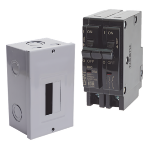 CHINT KITC2Q220S – Kit Centro de Carga Sobreponer / 2P 20A / 120/240Vca / 10kA / 50A Total / -30°C a 70°C