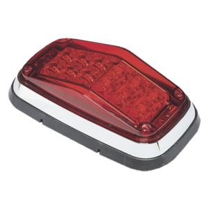 EPCOM INDUSTRIAL SIGNALING XT1885R – Luz de Advertencia LED / 8 x 4" (203.2 x 101.6 mm) / 12 LEDs / 11 Patrones / 12-30 VDC / IP67 / SAE J845 J595
