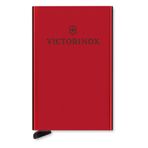 VICTORINOX 612-676 – Tarjetero de Aluminio / Capacidad 4-6 Tarjetas / Protección RFID / Sistema Deslizamiento / 10 x 6 x 1 cm