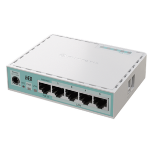 MIKROTIK E50UG – Router / 5 Puertos Gigabit / CPU ARM Dual-Core 950 MHz / RAM 512 MB / Balanceo 4 WAN / USB / 128 MB NAND