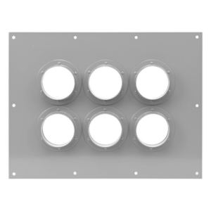 SYSCOM TOWERS STEP423 – Placa Pasamuro / 6 Botas de 4 Pulgadas / Diseño Industrial / Material Anticorrosivo / Estructura Modular