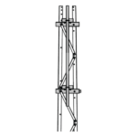 Trylon TRY-ST-FMU13 – Mástil para Torre / 2-3/8" / 1.8 m (5.9 ft) / Secciones 1 a 3 / Montaje en Cara