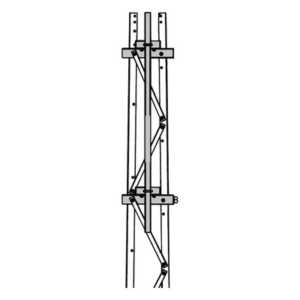 Trylon TRY-ST-FMU13 – Mástil para Torre / 2-3/8" / 1.8 m (5.9 ft) / Secciones 1 a 3 / Montaje en Cara