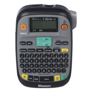 PANDUIT MP75 – Impresora Etiquetadora Portátil Industrial / 0.75 in (1.91 cm) Ancho Máx / 180 dpi / Teclado QWERTY / LCD Retroiluminada