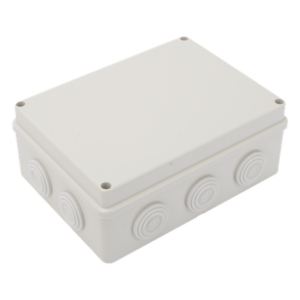 PRECISION PST-1419-ER – Caja de Derivación de Plástico / 10 Glándulas de Goma / IP55 / 140 x 190 x 76 mm / -40 a 120°C