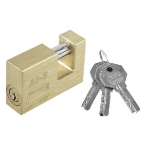 PHILLIPS-ASSA ABLOY MX2185 – Candado para Cortina Metálica / 11 Pernos de Combinación / Cilindro de Latón Macizo / Pasador de Acero Cementado en Cromo / Anti-Palanca / Anti-Impacto / Anti-Segueta