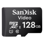 SANDISK SDSDQAS4-128G-BP – Memoria microSD / 128 GB / Alta Resistencia / Videovigilancia / Clase 10 / 80 MB/s / -25°C a 85°C