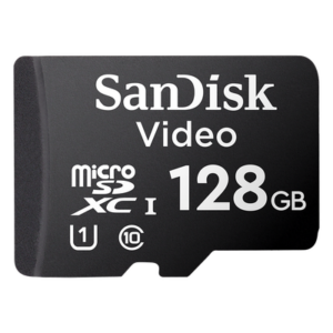 SANDISK SDSDQAS4-128G-BP – Memoria microSD / 128 GB / Alta Resistencia / Videovigilancia / Clase 10 / 80 MB/s / -25°C a 85°C
