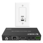 EPCOM PROAUDIO EPP-WPB70 – Extensor HDBaseT de Placa de Pared / 4K2K@60Hz / 40 m (131.2 ft) / 1080p a 70 m (229.7 ft) / PoC / IR Bidireccional / RS-232 / HDMI 2.0b 18 Gbps