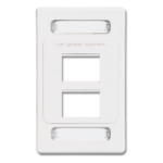 SIEMON MX-F-PS-04-02 – Placa de Pared Modular / 4 Salidas / MAX / Compatible Z-MAX Blindados / Color Blanco