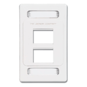 SIEMON MX-F-PS-04-02 – Placa de Pared Modular / 4 Salidas / MAX / Compatible Z-MAX Blindados / Color Blanco