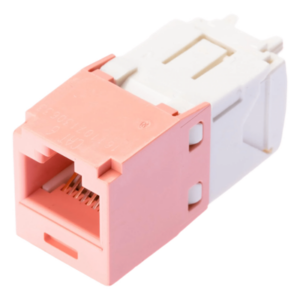 PANDUIT CJ688TGPK – Jack RJ45 / Categoría 6 / Clase E / 8P8C / Terminación sin herramienta / Color Rosa