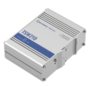 TELTONIKA TSW210 – Switch Industrial No-Administrable / 8 Puertos Gigabit / 2 SFP 1G / IP30 / -40°C a +75°C / 4.53 x 3.74 x 1.10 pulgadas