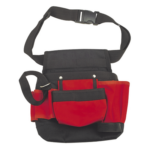 EPCOM POWERLINE EPBB01 – Bolsa de Herramienta para Cintura / 5 Compartimientos / 21x11.5x3.4 cm / Poliéster / 190 g / Adaptador para Martillo