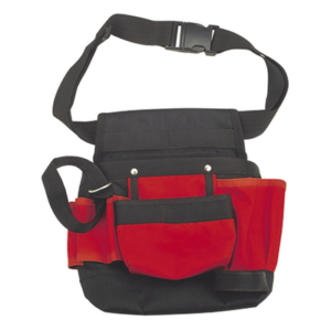 EPCOM POWERLINE EPBB01 – Bolsa de Herramienta para Cintura / 5 Compartimientos / 21x11.5x3.4 cm / Poliéster / 190 g / Adaptador para Martillo