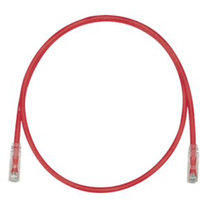 PANDUIT UTPSP20RDY – Cable de Parcheo UTP Cat6 / 24 AWG / 6.1 m (20 ft) / CM / T568A/B / PoE 2500 Ciclos / Conector Chapado en Oro 50 μm