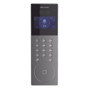 HIKVISION DS-KD9203-E6 – Videoportero IP Multiapartamento / 1080p HD / Reconocimiento Facial IA / Pantalla 4.3' / 5,000 Rostros / 25,000 Tarjetas / IP65 / 500 Departamentos / 9 Frentes de Calle
