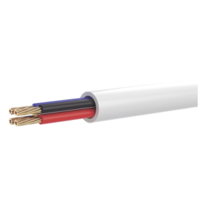 HIKVISION DS-1AC4AUC0M – Cable para Alarma / 4 Conductores / 22 AWG / CCA / Bobina 100 m (328 ft) / Forro Blanco Resistente a UV