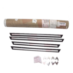 NOTIFIER TR-C4 – Anillo de Moldura Semi-Empotrado / Gabinete Tres Niveles / Acero Negro / 24.062 x 37.187 in (61.12 x 94.46 cm)