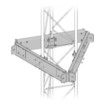 SYSCOM TOWERS SEST-30G – Estabilizador de Torre / 6 Puntos de Sujeción / Acero Galvanizado en Caliente / Antitorsión / Viento Severo / Antenas >1 m