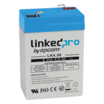 LINKEDPRO BY EPCOM LK4.56 – Batería de Respaldo AGM / 6 VCC / 4.5 Ah / Vida Útil 5 Años / Terminales F1 / Certificación UL