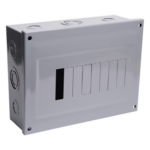 CHINT C2Q08S – Centro de Carga / 8 Polos / 100 A / 1 Fase 3 Hilos / 120/240 V AC / 60 Hz / Sobreponer / 9.4 x 7.3 x 3.0 in