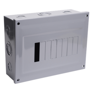 CHINT C2Q08S – Centro de Carga / 8 Polos / 100 A / 1 Fase 3 Hilos / 120/240 V AC / 60 Hz / Sobreponer / 9.4 x 7.3 x 3.0 in