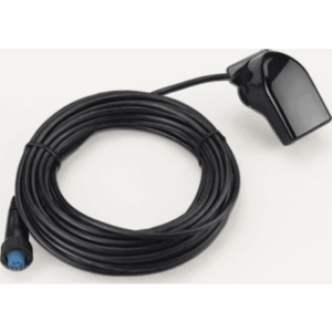 GARMIN 10-10249-40 – Transductor de Montaje en Espejo / Doble Haz 77/200 kHz / 500 W / Profundidad 579 m (1,900 ft) / Sensor de Temperatura / Ángulo 0-70°