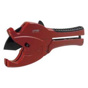 URREA SY-S330 – Tijeras para Tubos Plásticos / Capacidad 0 a 1 5/8" (42 mm) / Cuchilla Antiadherente / Cierre con Una Mano / Cambio de Cuchillas Sin Herramientas