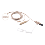OTTO V1-10356 – Kit Micrófono-Audífono / 3 Configuraciones de Cable / Tubo Acústico Transparente / Compatible KENWOOD NX-200/300/410 TK-480/2180/3180 / NRR 25 dB