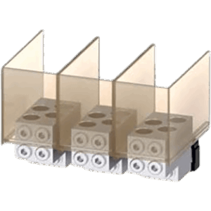 SIEMENS 3VA97730JJ43 – Zapatas para Interruptor automático tipo 3VA57/67. 4 Barrenos para calibre admisible 1/0 Awg a 500 Kcmil. 3 Piezas