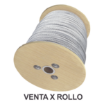 CAMESA S-RET-635CAM/1500 – Cable de Retenida de Alta Resistencia / 1/4" / 7 Hilos Trenzados / Carga a Ruptura 2154 kg (4750 lb) / Carrete 1500 m (4921.3 ft) / Galvanizado Clase A