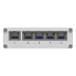 TELTONIKA TSW110 – Switch Industrial No-Administrable / 5 Puertos Gigabit / Aluminio DIN / -40 a 75 °C / 9-30 VDC / 1.8 W / 10 Gbps Full Duplex