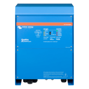 VICTRON ENERGY QT48/10000/230V – Inversor Cargador de Onda Pura / Entrada 48 Vcc / Salida 8000 W 230 Vca 60 Hz / Conmutación 20 ms / PowerAssist Híbrida / Dos Entradas CA / 10 kVA
