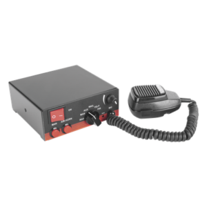 EPCOM INDUSTRIAL SIGNALING X-ELS-200 – Sirena Electrónica Vehicular / 200W / 120dB / 5 Tonos / Micrófono Uso Rudo / Interconexión Radio