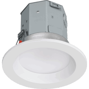 LUTRON RADIORA 3 RRLCD4WHTW – Lumaris Tunable White Recessed Downlight / 4 PULGADAS Canless / 1800 K - 4000 K CCT / 8.5 W / 800 Lumens / Flicker-Free Dimming 100% - 0.1% / Clear Connect - Type X Wireless