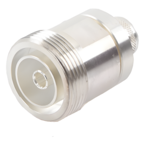 RF INDUSTRIES,LTD RFD-1631-2L2 – Conector DIN 7-16 Hembra / Anillo Plegable / LP600, LMR-600, 7977A / Bronce Plateado / Teflón