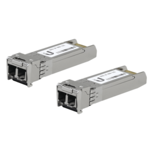 UBIQUITI UF-MM-10G – UFiber Módulo SFP+ 10G, transceptor MiniGibic MultiModo 10 Gbps, distancia 300m, conectores LC, paquete de 2 piezas