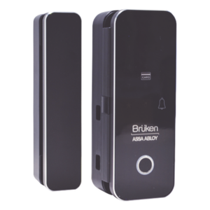 BRUKEN ASSA ABLOY BRK3553 – Cerrojo Electrónico con Lector de Huella / Tarjeta para Puerta de Vidrio