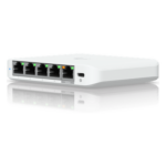 UBIQUITI USW-FLEX-2.5G-5 – Switch administrable / 5 puertos 2.5G / PoE o USB-C / 25 Gbps / Compacto 4.6 x 3.5 x 0.8'