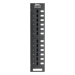 PANDUIT DP12688TGY – Panel de Parcheo de Impacto 110 / Categoría 6 / 12 Puertos / Montaje en Pared / 1-250 MHz / PoE++ 100W