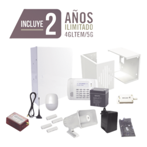 HONEYWELL HOME RESIDEO KIT2MINI – Kit de alarma / Panel VISTA-48LA / Comunicador 4G LTE-M-5G / Sirena 30 W / 2 contactos magnéticos / 2 años de datos